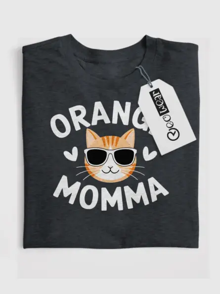 Orange Tabby Cat Mom Shirt – Cute Cat Mom Gift - Image 10