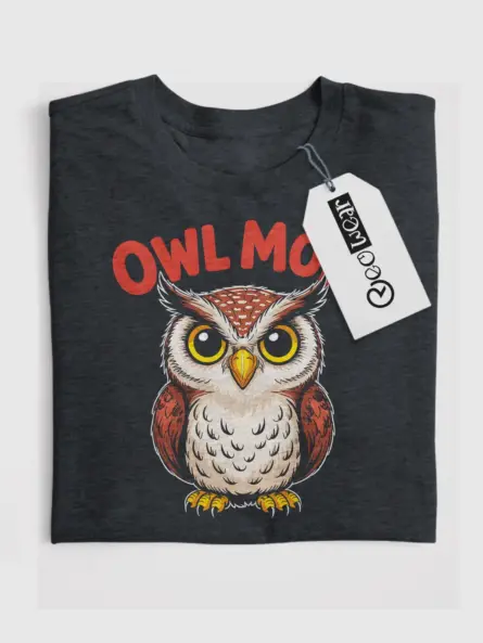 Owl Mom T-Shirt for Bird Lovers - Image 4