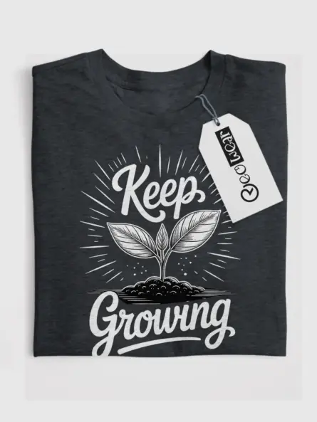 Keep Growing Plant Lover Inspirational T-Shirt - Image 4