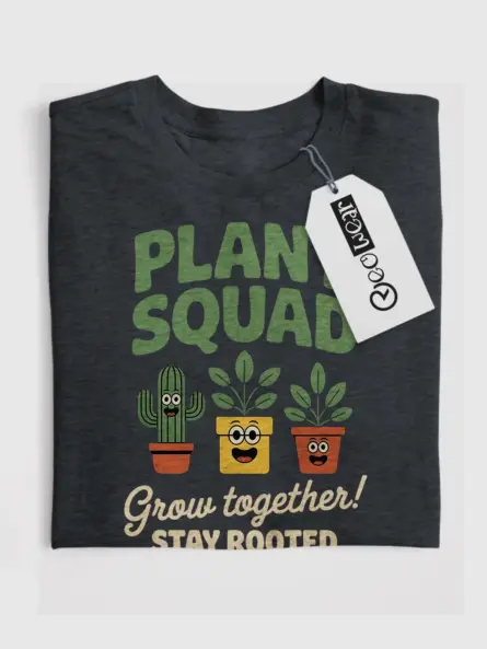 Cheerful Plant Squad T-Shirt – Stay Rooted & Grow Together - Image 4