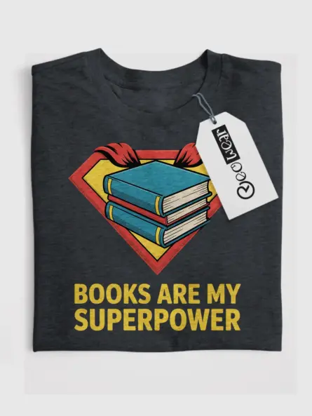 Reading Is My Superpower T-Shirt – Bold Comic Style for Book Lovers - Image 5