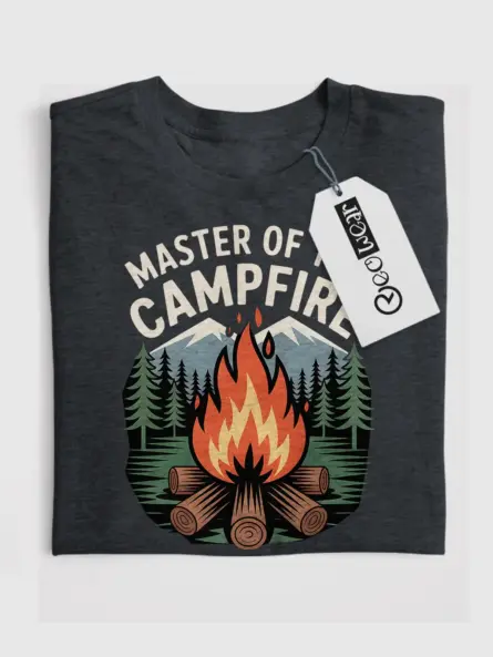 Retro Campfire T-Shirt for Campers - Image 4