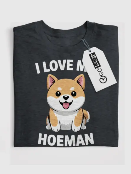 Adorable Shiba Inu T Shirt – Funny “I Love My Hoeman” Dog Lover Tee - Image 4
