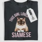 siamese cat mom t-shirt