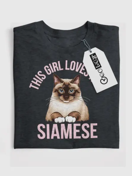 siamese cat mom t-shirt