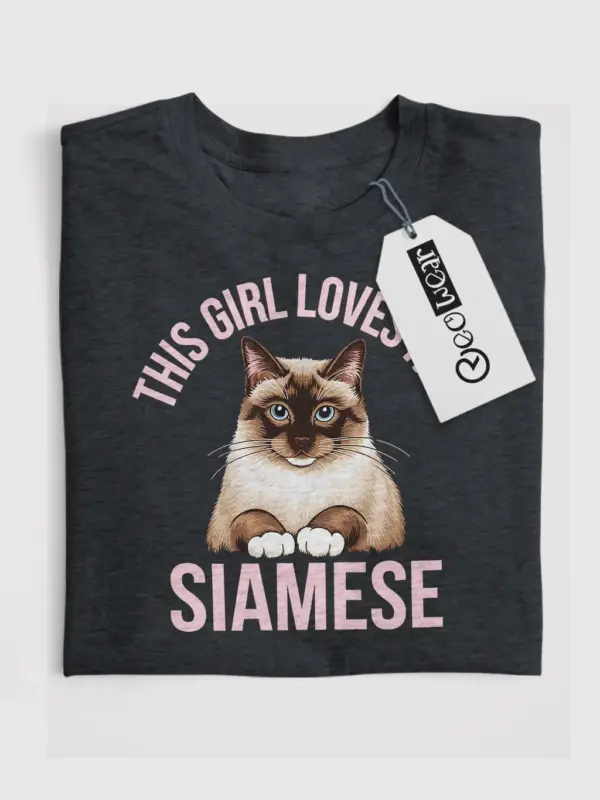 siamese cat mom t-shirt