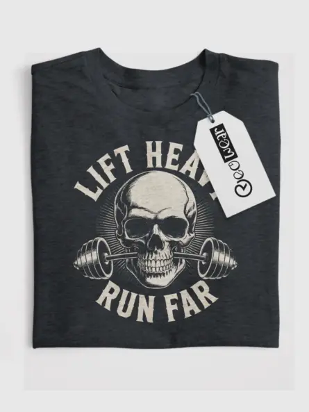Skull Barbell Hybrid Athlete T-Shirt for CrossFit & Lifters - Image 4