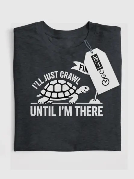 Motivational Slow and Steady Shirt – Tortoise Finish Line Tee - Image 4