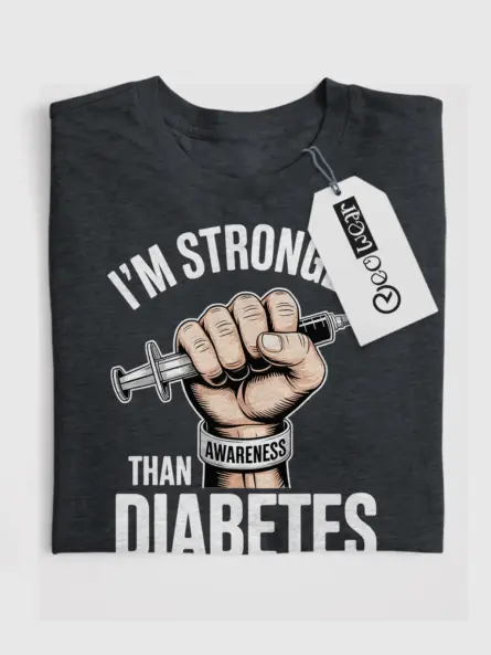 Stronger Than Diabetes Shirt – Bold Awareness Tee for Fighters & Survivors - Image 4