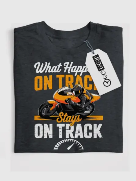 Bold Track Day T-Shirt – Ride Hard, Lean Fast, Stay Wild - Image 4