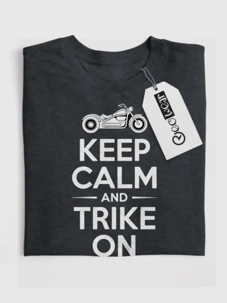 Bold Trike Motorcycle T-Shirt – Keep Calm Rider Club Tee - Image 4