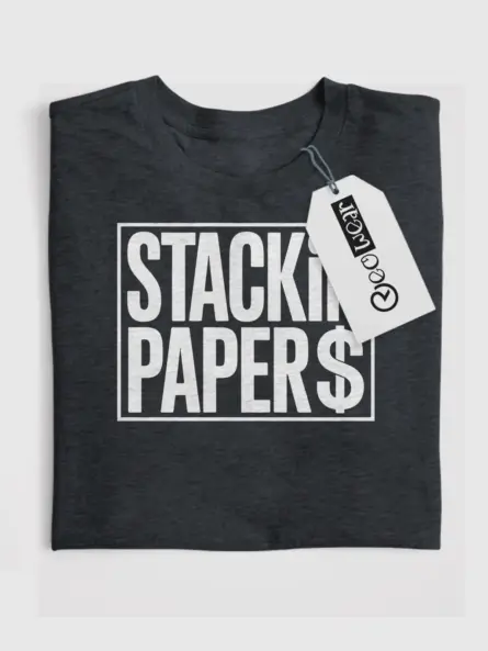 Stackin Papers Urban Money Graphic T-Shirt - Image 5
