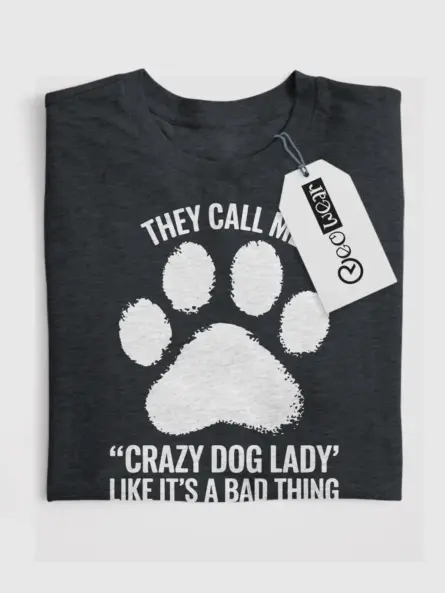 Vintage Crazy Dog Lady Shirt for Pet Moms and Dog Lovers - Image 4
