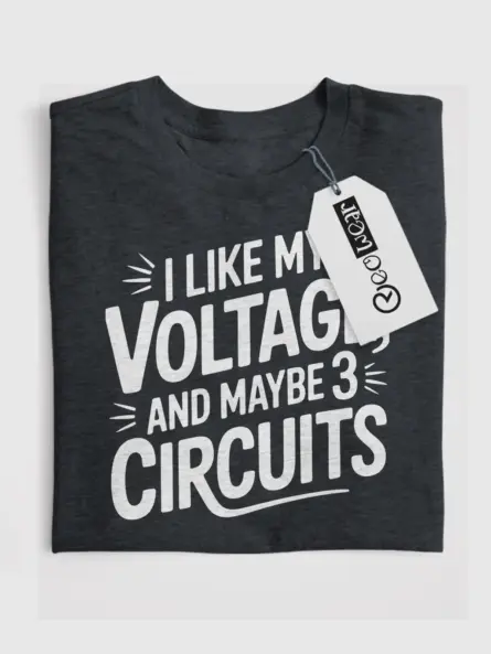 Voltage Humor Shirt for Electricians & STEM Nerds - Image 4