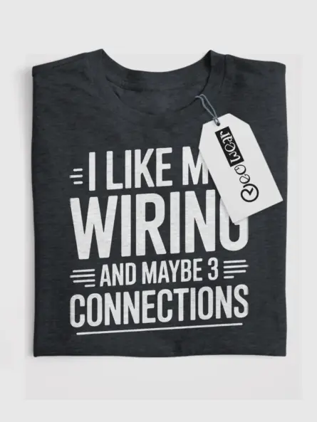 Wiring Humor T-Shirt for Electricians - Image 4
