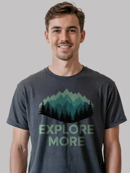 Explore More Mountain Adventure T-Shirt for Nature Lovers - Image 6