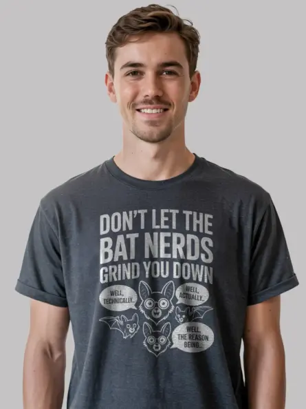 funny bat nerd t-shirt