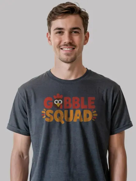 Gobble Squad Shirt – Cute Matching Thanksgiving Family Tee - Image 9