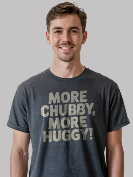 Body Positive Chubby Huggy T-Shirt – Plus Size Self Love Tee - Image 6