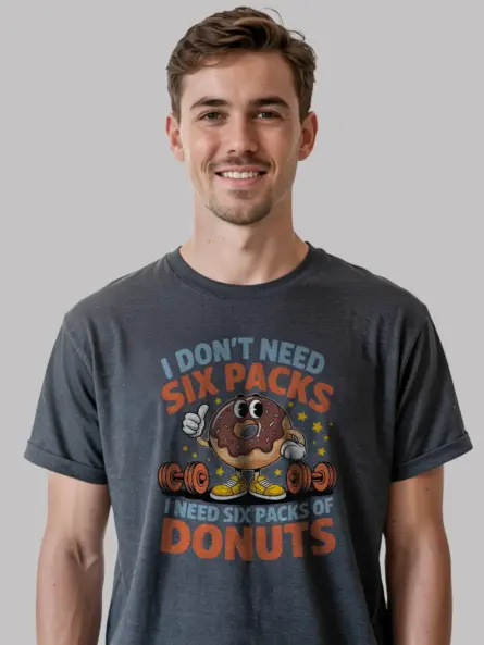 funny donut gym t shirt for fitness lovers