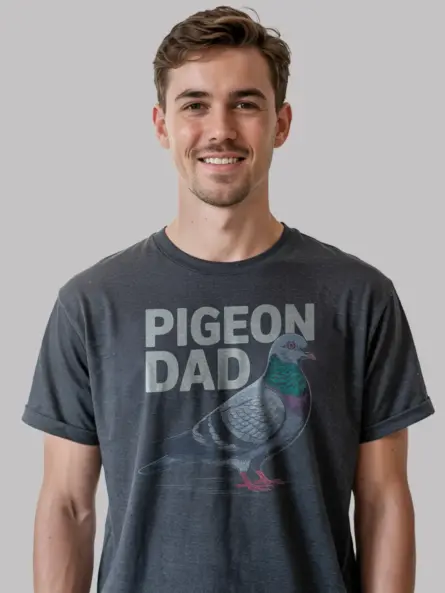 Funny Pigeon Dad T-Shirt for Bird Lovers - Image 5