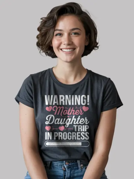 Warning Mother Daughter Trip Shirt – Perfect Tee for Travel & Bonding - Image 3