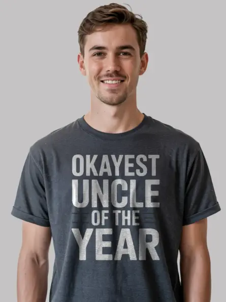 Funny Okayest Uncle T-Shirt Gift for Men - Image 6