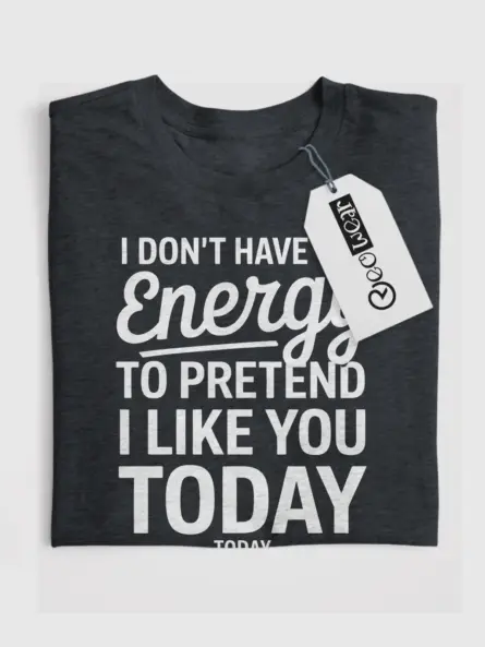 dark heather introvert graphic tee for coworkers