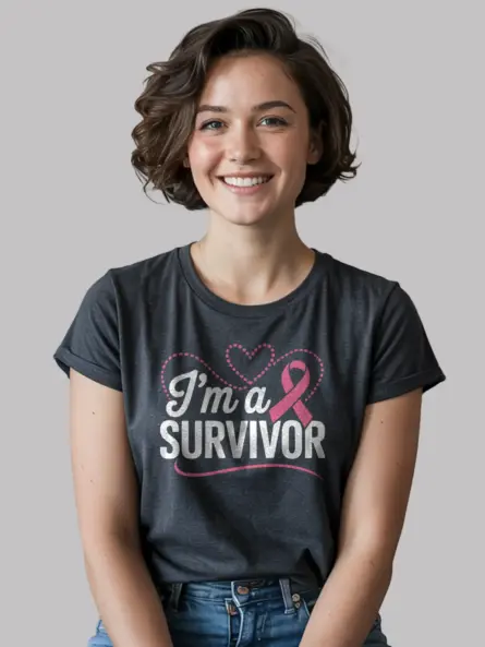 I’m a Survivor Shirt – Empowering Pink Ribbon Remission Tee - Image 5