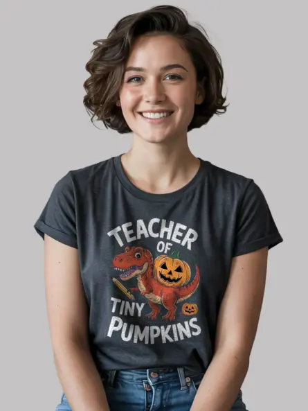 Teacher of Tiny Pumpkins Shirt – Cute Halloween Tee for Preschool & Elementary Teachers - Image 6