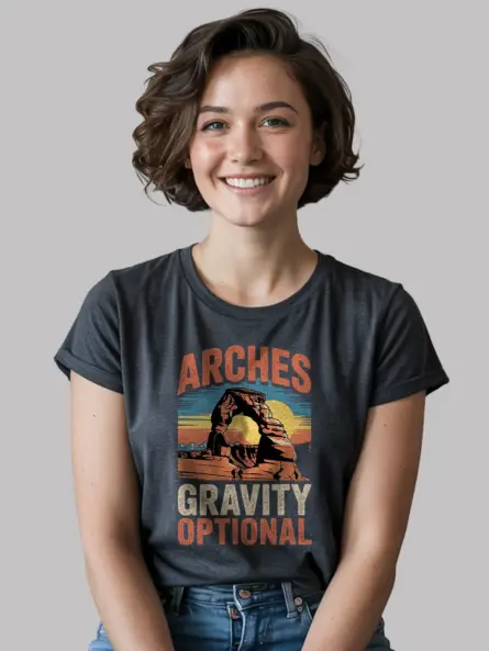 Retro Arches National Park Shirt for Climbers & Explorers - Image 6