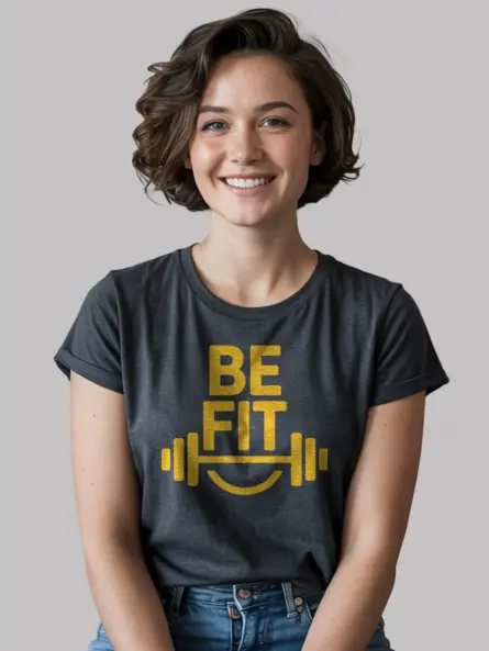 Motivational Be Fit T Shirt for Gym Lovers | Minimalist Fitness Tee - Image 6