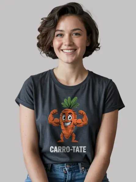 Funny Carrot T Shirt for Gym Lovers – Bold Meme Design Tee - Image 7