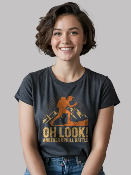 Funny Hiking Struggle Shirt – Bold Trail Adversity Tee - Image 6