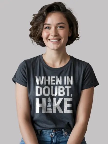 Inspirational Hiking Sayings T-Shirt for Nature Wellness Fans - Image 6