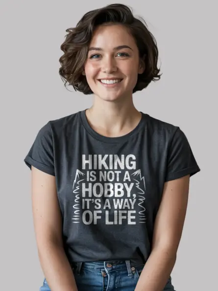 Hiking Way of Life Shirt – Bold Trail Statement Tee - Image 6