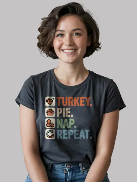 turkey pie nap repeat shirt