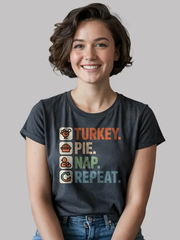 turkey pie nap repeat shirt