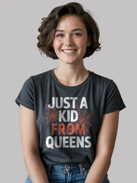 Vintage Queens Sunflower T-Shirt – Just a Kid from Queens - Image 6