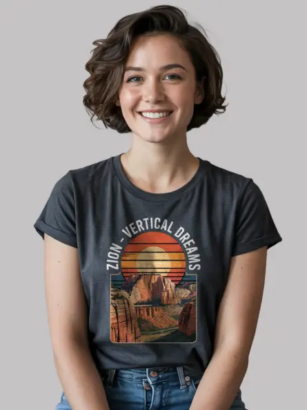 Epic Vintage Zion National Park T-Shirt – Vertical Dreams Graphic Tee - Image 6