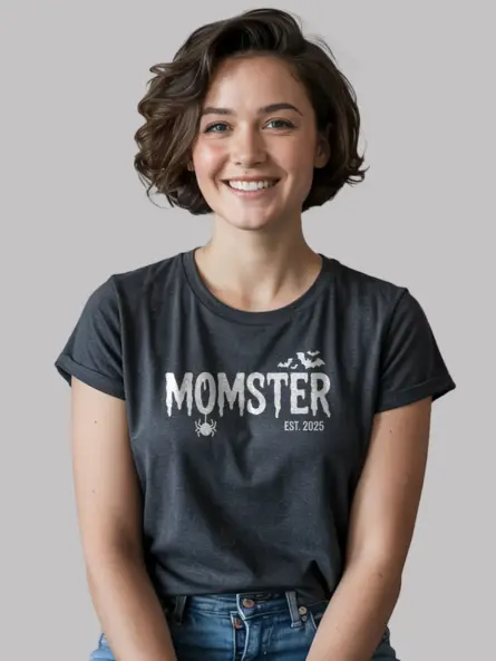 Dark heather momster-est 2025 t-shirt Halloween theme