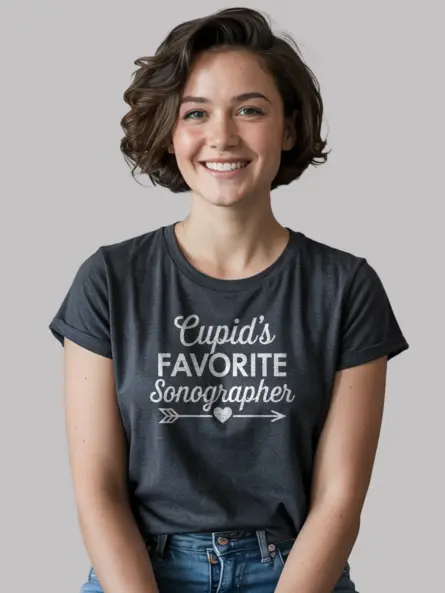 Cupid's Favorite Sonographer Shirt – Adorable Valentine Tee - Image 6