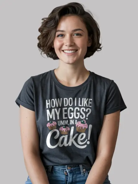Funny Cake Quote T-Shirt for Baking Lovers - Image 6