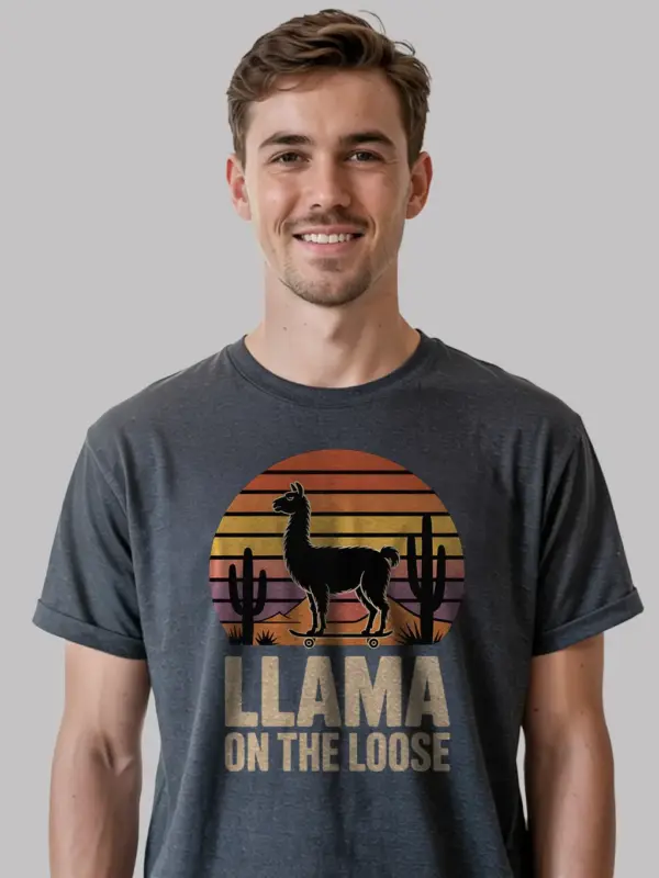 funny llama t-shirt