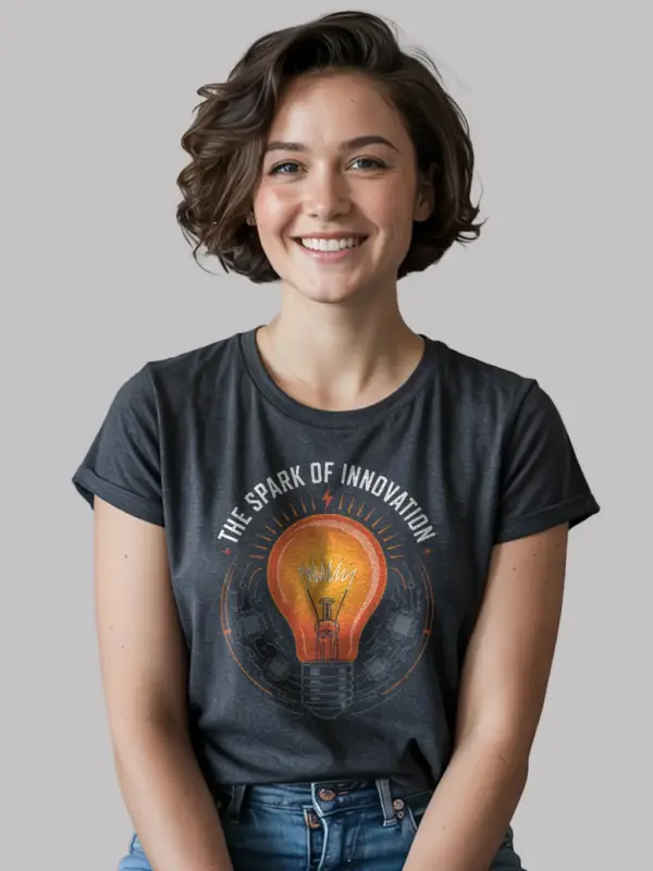 innovation light bulb t-shirt