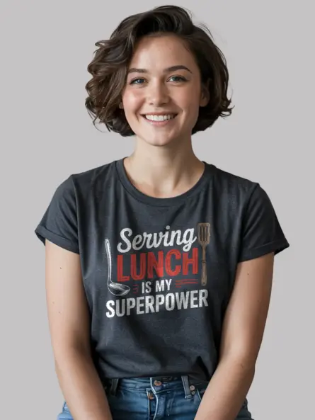 Lunch Lady Superpower T-Shirt for Cafeteria Staff - Image 6