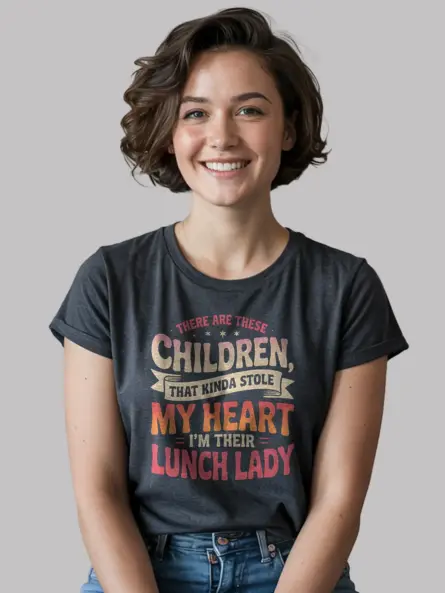 Retro Lunch Lady T-Shirt with Heartfelt Quote - Image 6