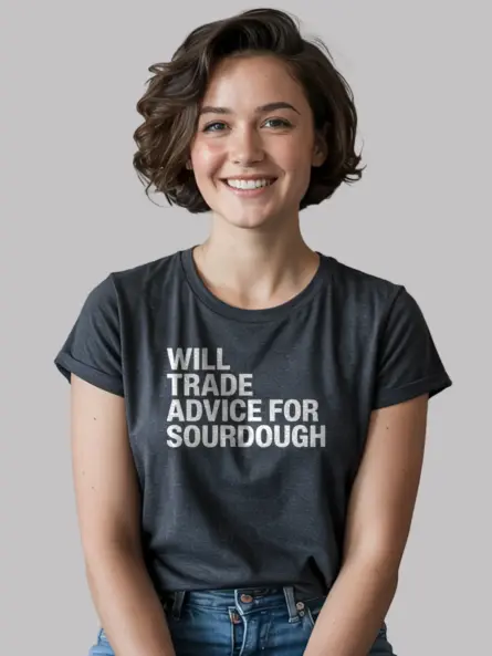 Witty Sourdough Baker T-Shirt for Bread Makers - Image 6