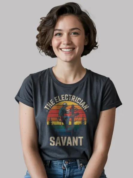 Vintage Electrician T-Shirt – The Electrician Savant Tee - Image 6