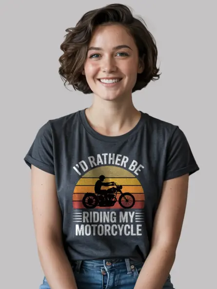 Vintage Motorcycle T-Shirt – Retro Sunset Rider Graphic Tee - Image 6